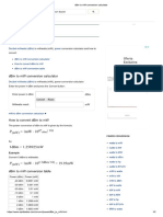 DBM To MW Conversion Calculator