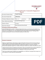 Tayla Nicholls - Placement Report Timesheet and Reflection