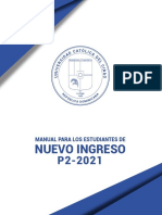 Manual para Los Estudiantes Nuevo Ingreso P2-2021
