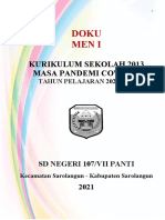 Dokumen 1 Kurikulum 2013 Tahun Pelajaran 2021-2022