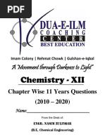 XII Chemistry Preparation Paper 2020