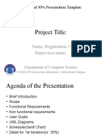 Project Title:: Design and 30% Presentation Template