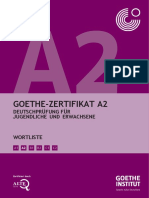 Goethe-Zertifikat A2: Deutschprüfung Für Jugendliche Und Erwachsene