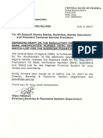 Circular and Exposure Draft On The Framework For BVN Operations and Watchlist