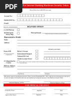 Zenith - Bank - Token - Application Form For Internet Banking Token