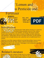 Use of Lemon and Chili As Pesticide and Fertilizer: Members