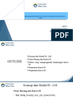 Sesi 5 Konsep Pasar Barang (Kurva Is) Dan Pasar Uang (Kurva LM)