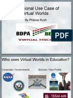 Educational Use Case of Virtual Worlds