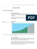 International Statistics: 1. Trends in The World Population