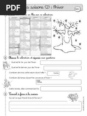 L Hiver Ce1 Pdf