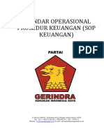 SOP Keuangan Partai Gerindra