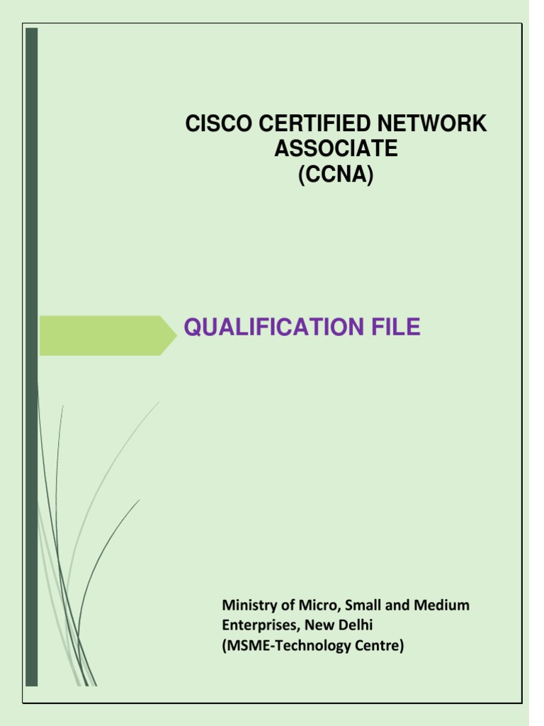 CCNA Qualification File by MSME New Delhi | PDF | Computer Network ...