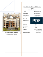 Kohat University Student Food Service Location Rating