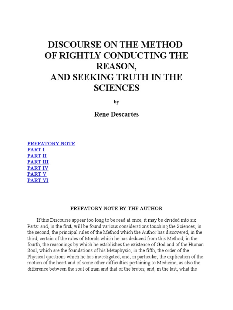 Discourse on the method pdf reason truth