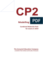 ActEd - Modelling Practice Subject CP2 CMP 2019