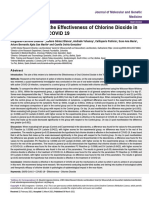 Determination of The Effectiveness of Chlorine Dioxide in The Treatment of Covid 19