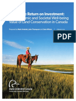 A Genuine Return On Investment - The Economic and Societal Well-Being Value of Land Conservation in Canada