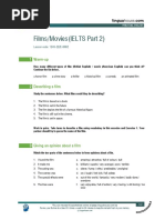 Films/Movies (IELTS Part 2) : Warm-Up