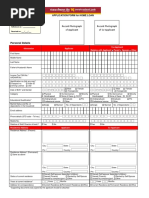 Application Form For Housing Loan - PNB