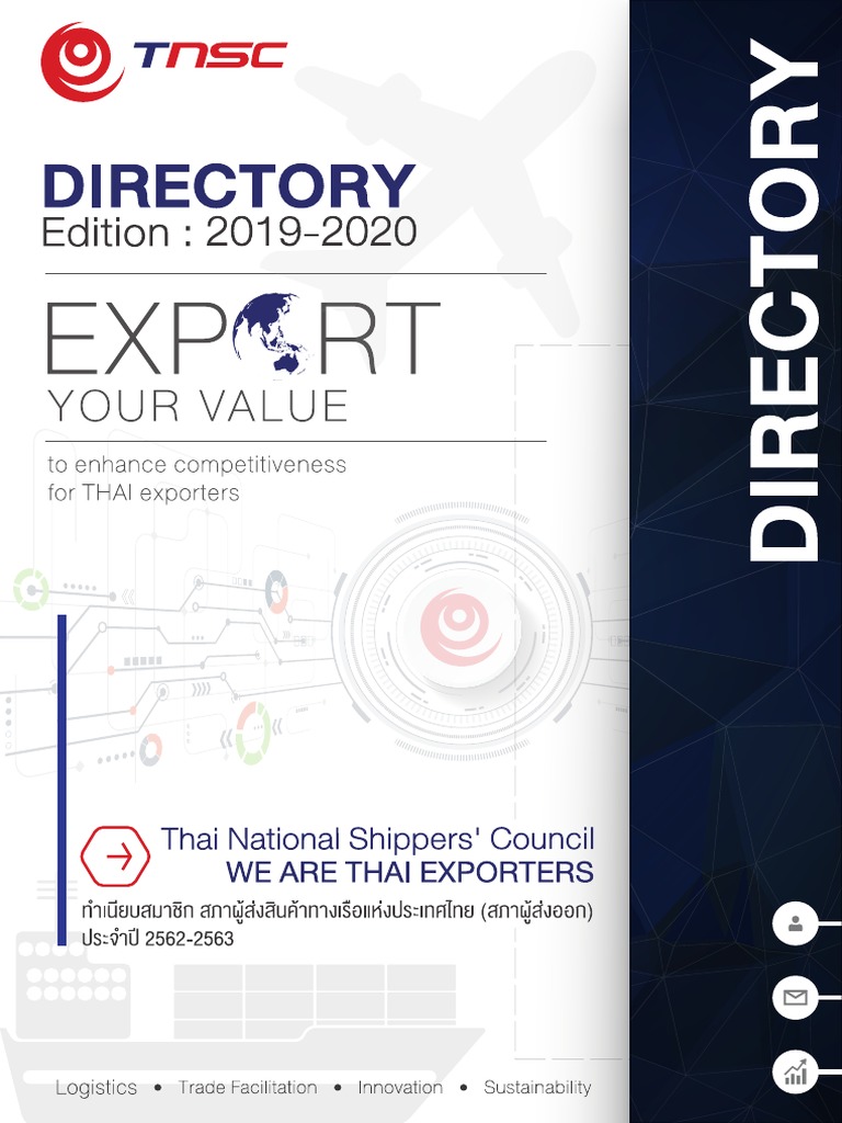 768px x 1024px - TNSC Directory 2019 2020 Website Version | PDF | Thailand | Logistics