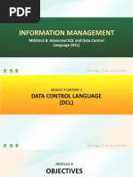 (M8S2-POWERPOINT) - Data Control Language (DCL)