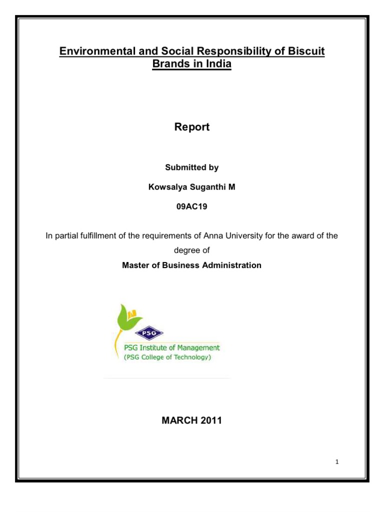 Biscuit report Biscuit Packaging And Labeling