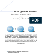 Construction Working Operation and Maintenance of Electrostatic Precipitators ESPs