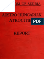 R. A. Reiss To Kingdom of Serbia - Austro-Hungarian Atrocites - Report (1918)