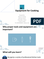 Tools and Equipment For Cooking