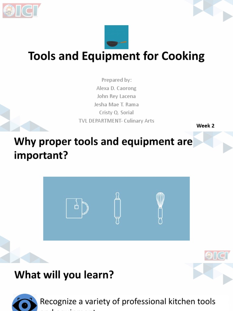Essential Cooking Tools and Equipment Guide | PDF