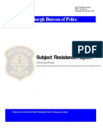 Pittsburgh Bureau of Police: Subject Resistance Report