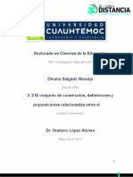 3.3 Foro. Conjunto de Constructos, Definiciones y Proposiciones Relacionadas Entre Sí - Salgado - Omaira