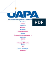 Tarea 7 de Pruebas Psicopedagogicas 1