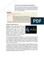 Efectos Farmacológicos de Los Antagonistas Muscarínicos