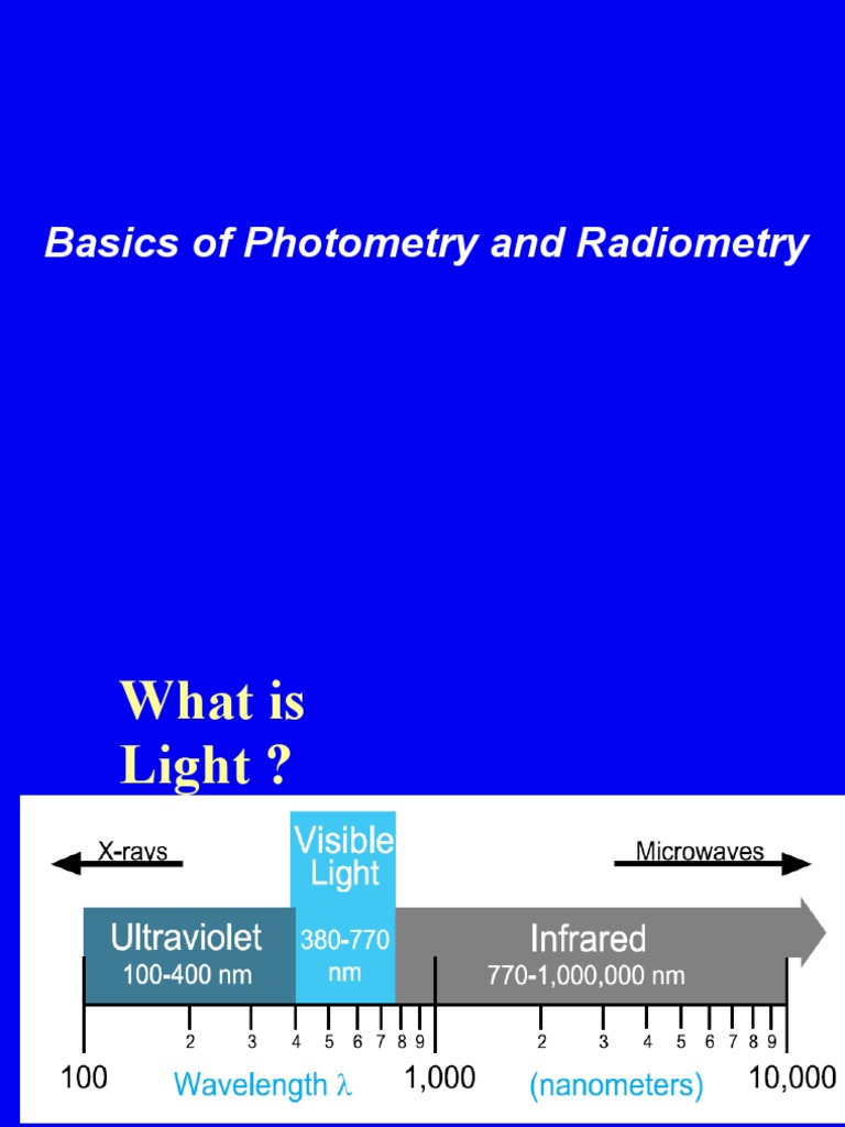Photometry and Radiometry Fundamentals | PDF | Reflection (Physics ...