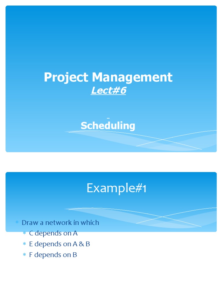 Project Management Lec 06 | PDF | Prototype | Economies