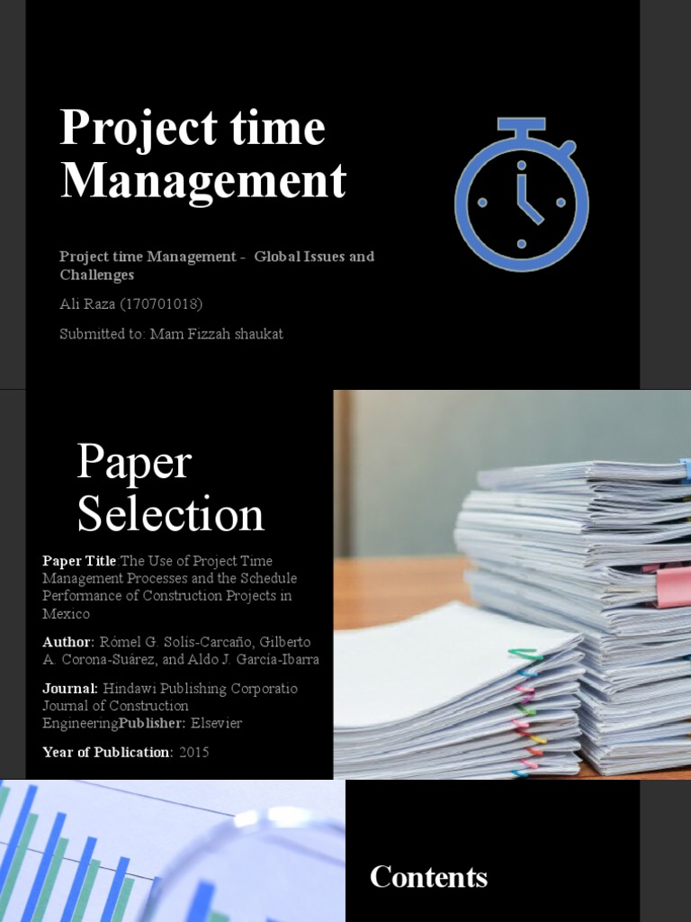 Project Time Management in Construction | PDF | Science | Business