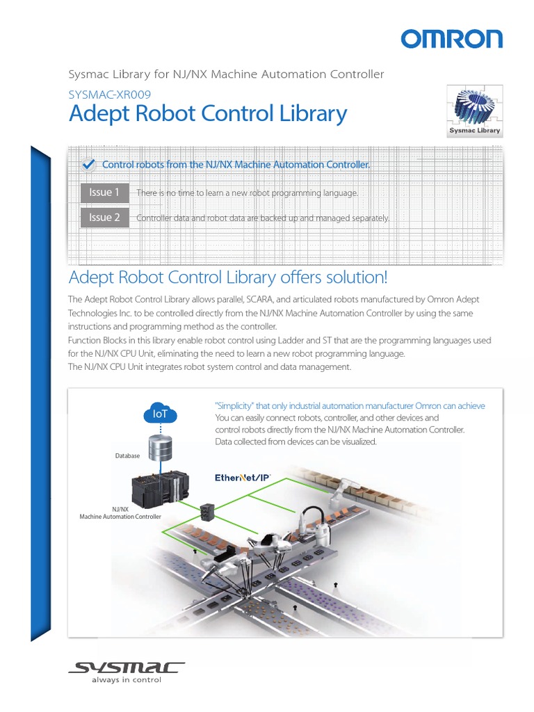 Adept Robot Control Library Offers Solution! PDF Automation Robot