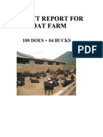 Project Report For Goat Farm: 100 Does + 04 Bucks