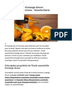 Huile essentielle d'orange douce _ calmante et anti-stress - beautecherie