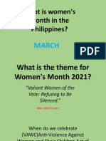 What Is Women's Month in The Philippines?: March