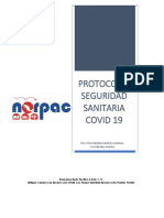 Protocolo Seguridad Sanitaria Covid19