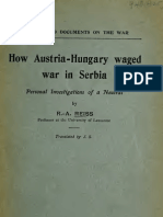 R. A.  Reiss: How Austria-Hungary Waged War in Serbia [1915]