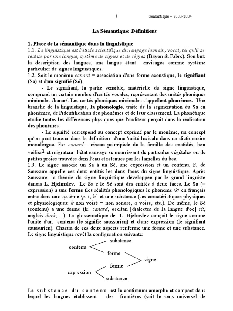 Introduction à la sémantique linguistique | PDF | Réalisme (philosophie ...