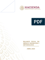 Balance fiscal en México: definición, metodología e indicadores clave