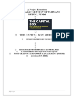 The Capital Box, Gurgaon: A Project Report On Comparative Study of Ulips and Mutual Funds