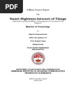 Smart-Highways-Internet-of-Things: A Minor Project Report On