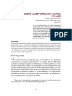Notas Sobre La Reforma Educativa de 1968. Revista_de_humanidades_y_ciencias_sociales_No 1 Julio-diciembre 2011.114-136