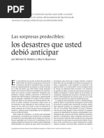 Las Sorpresas Que Ud Debio Anticipar - Bazerman