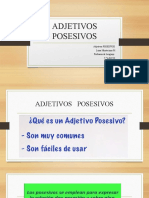 Adjetivos posesivos: su uso y significado